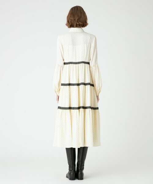 ✨美品✨定価5.2万 ルルウィルビー ピンドットブラウスワンピース ティアード LOULOU WILLOUGHBY（ルルウィルビー）の「【LOULOU WILLOUGHBY