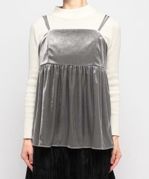 ＊＊allureville / アルアバイル キャミソール・チューブトップ | ベロアキャミソール | 詳細1