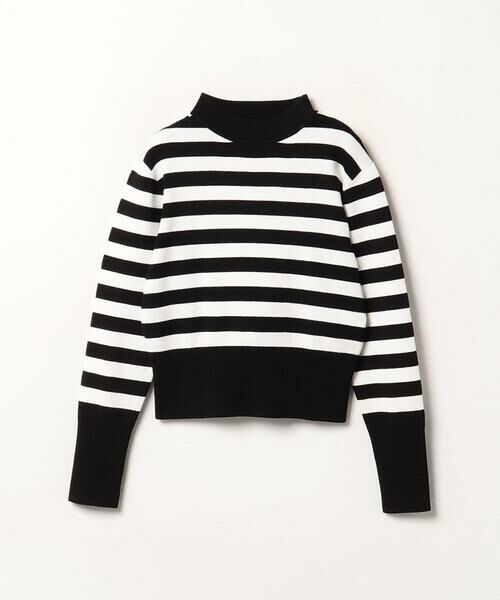 シャギーニットモックネックニットトップス [C6999] レディース