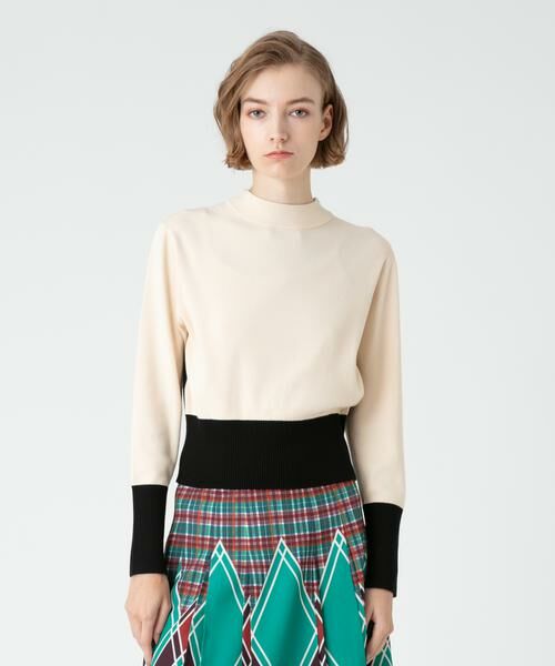 ＊＊allureville / アルアバイル ニット・セーター | バイカラーモックネックプルオーバー | 詳細9