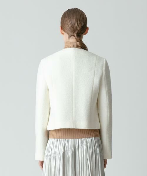 ＊＊allureville / アルアバイル ノーカラージャケット | ブークレショートジャケット | 詳細14