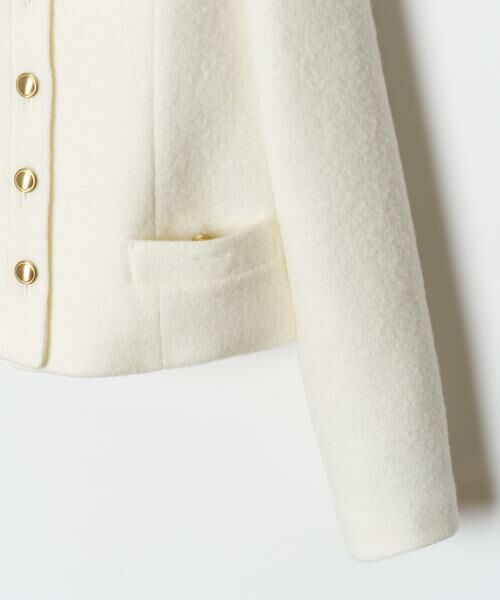 セール】 ブークレショートジャケット （ノーカラージャケット