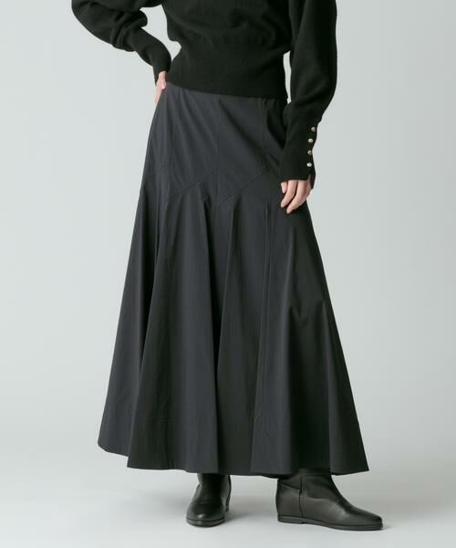 ＊＊allureville / アルアバイル スカート | バイヤスフレアスカート（ブラック）