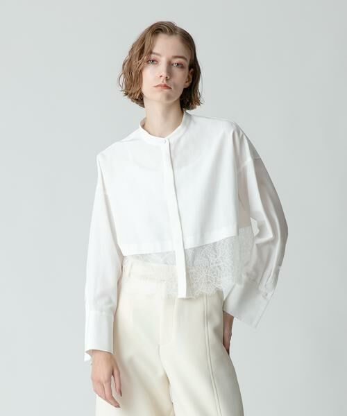 ＊＊allureville / アルアバイル シャツ・ブラウス | タイプライターレーシーヘムブラウス | 詳細13