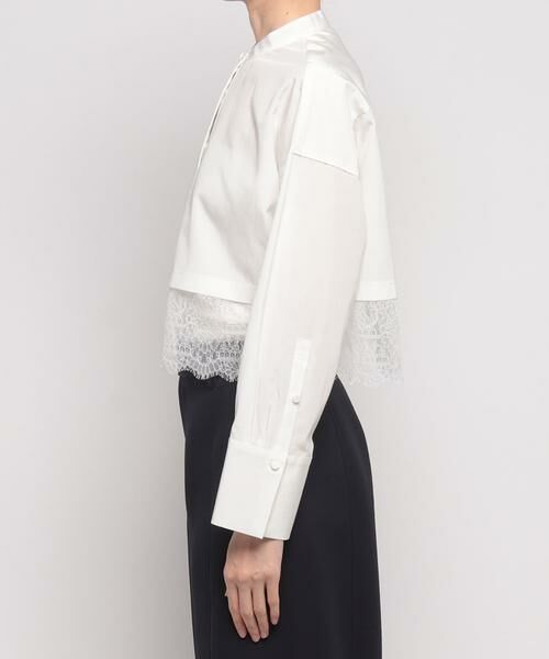 ＊＊allureville / アルアバイル シャツ・ブラウス | タイプライターレーシーヘムブラウス | 詳細2