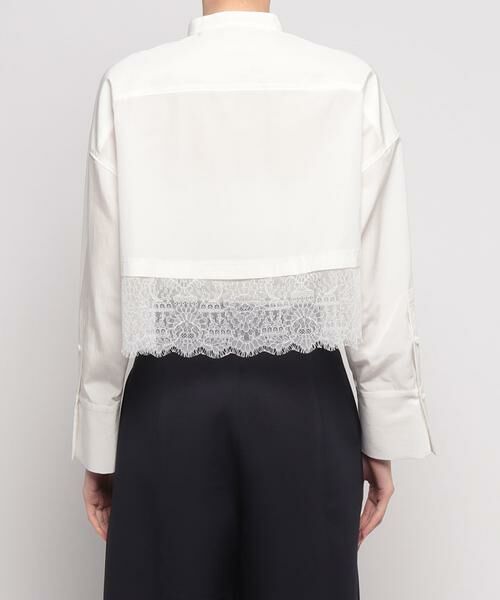 ＊＊allureville / アルアバイル シャツ・ブラウス | タイプライターレーシーヘムブラウス | 詳細3