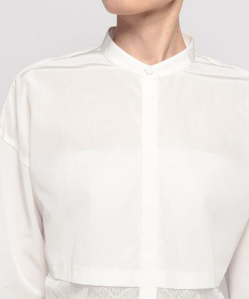 ＊＊allureville / アルアバイル シャツ・ブラウス | タイプライターレーシーヘムブラウス | 詳細4