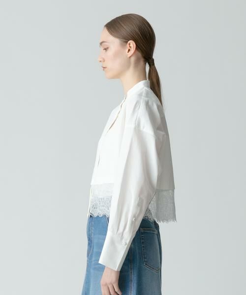 ＊＊allureville / アルアバイル シャツ・ブラウス | タイプライターレーシーヘムブラウス | 詳細9