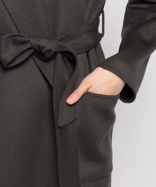 美品✨allureville リバーショールカラーコート カシミヤ混 フード M trim_ofalv_item836b2e38a19f11e