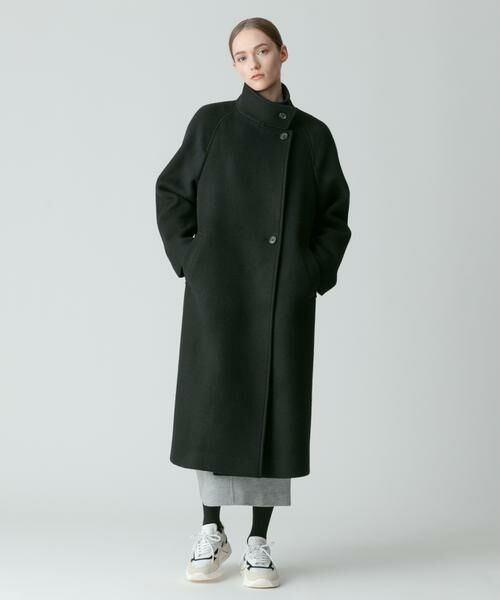 ＊＊allureville / アルアバイル その他アウター | ビーバースタンドカラーコート（ブラック）