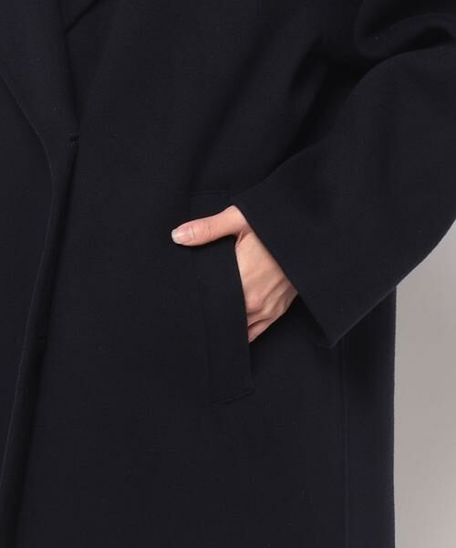 カシミヤ混ショールカラーミドルコート （その他アウター