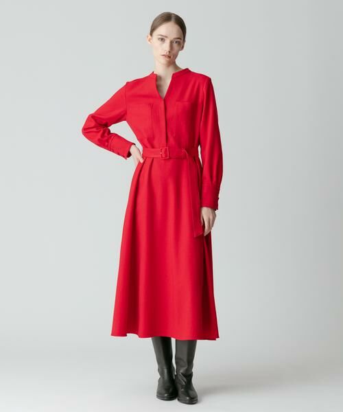 PEフランネルスラッシュネックワンピース （ワンピース