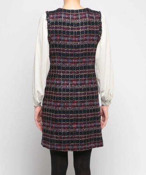 ♡ルルウィルビー MALHIA KENTチェックツイードワンピース♡ アルアバイル ルルウィルビー MALHIA KENTチェックツイードワンピース