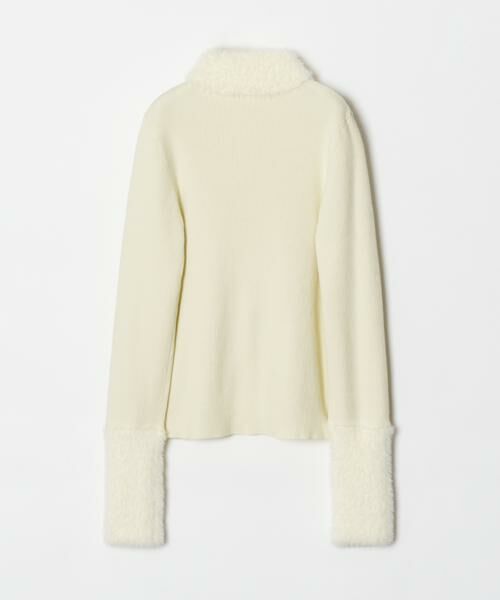 Loulou Willoughby ファーアクセントニット ◇【LOULOU WILLOUGHBY】ファーアクセントプルオーバー （ニット