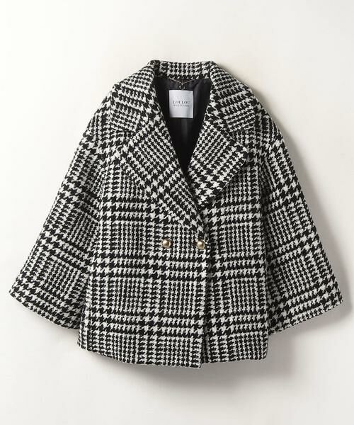 セール】 グレンチェックミドル丈コート （その他アウター