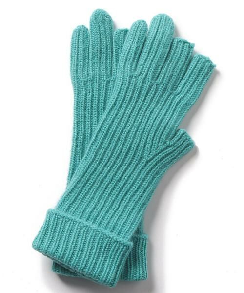 ＊＊allureville / アルアバイル 手袋 | 2PLY RIB GLOVES（ライトブルー）
