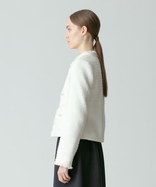 フラッグツイード4ポケットクルージャケット （ノーカラージャケット