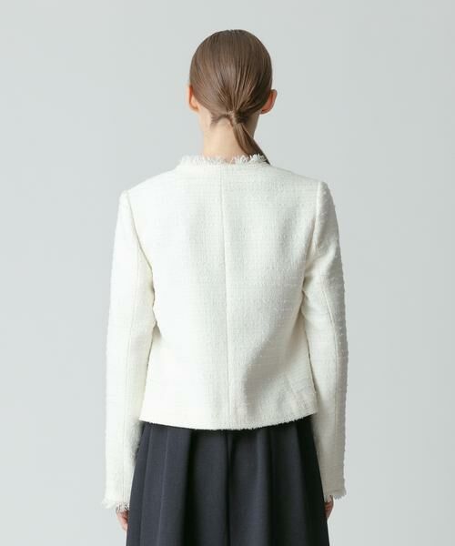 フラッグツイード4ポケットクルージャケット （ノーカラー