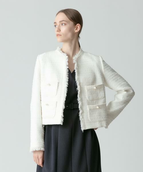 〈8/11-13限定お値下げ〉allureville アルアバイル 麻ジャケット allureville(アルアバイル)｜ウールサージノーカラージャケット