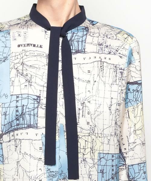 マッププリントブラウス （シャツ・ブラウス）｜＊＊allureville