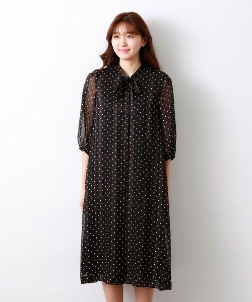 Story掲載 シャドウストライプドットワンピース ロング マキシ丈ワンピース Amaca アマカ ファッション通販 タカシマヤファッションスクエア