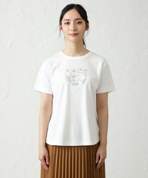 AMACA / アマカ カットソー | NOZOMI YUASAコラボロゴ半袖Tシャツ | 詳細5