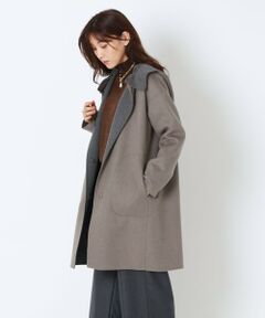 リバーシブルビーバーボックスシルエットコート