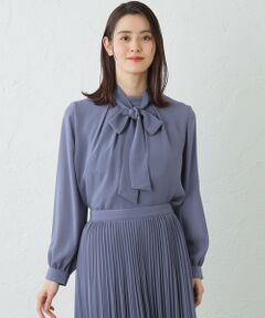 AMACA / アマカ シャツ・ブラウス | ポリエステルカルゼボウタイブラウス