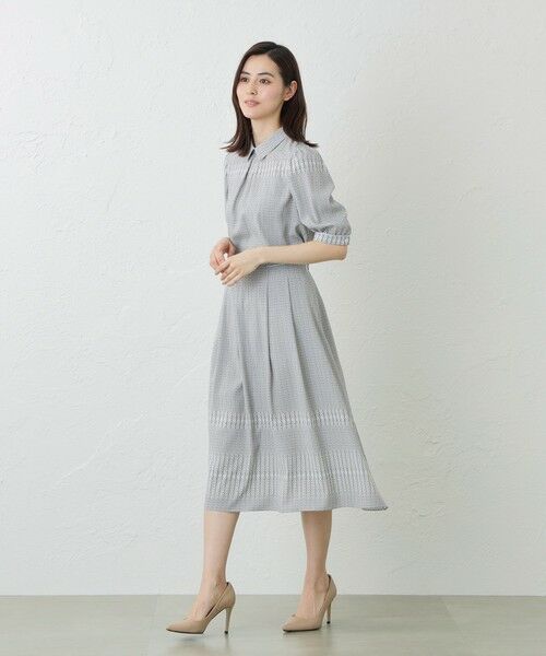AMACA / アマカ ロング・マキシ丈スカート | 幾何パネル　タックフレアスカート | 詳細2