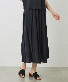 AMACA / アマカ その他パンツ | ソフトサテン　ギャザーパンツ