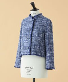 【WEB・一部店舗限定】【ATELIER COLLECTION】デニムカラーツイードジャケット