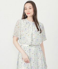 【LIBERTY】LINEN GARDENプルオーバーブラウス