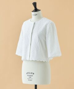 【WEB・一部店舗限定】【ATELIER COLLECTION】コットンラミーレース　ボレロブラウス