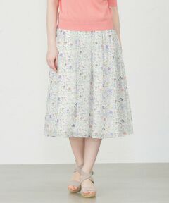 【LIBERTY】LINEN GARDENフレアースカート