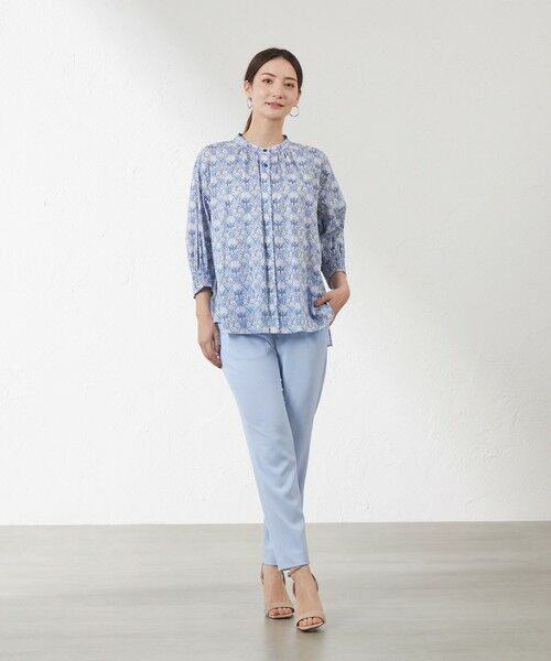 AMACA / アマカ シャツ・ブラウス | 【LIBERTY】MOUNTAIN PRIMROSE タナローン　ギャザーチュニックブラウス | 詳細1
