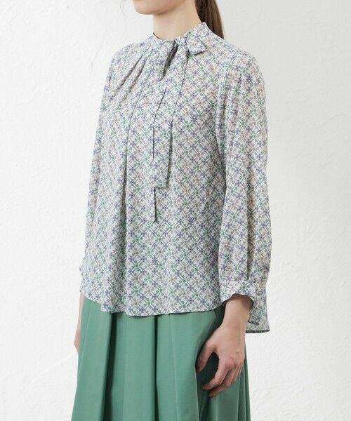 AMACA / アマカ シャツ・ブラウス | 【Anniversary　Piece】【LIBERTY】Ribbon Medallion エアリージョーゼットブラウス | 詳細4