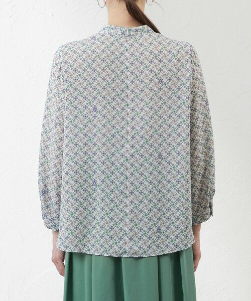 AMACA / アマカ シャツ・ブラウス | 【Anniversary　Piece】【LIBERTY】Ribbon Medallion エアリージョーゼットブラウス | 詳細5