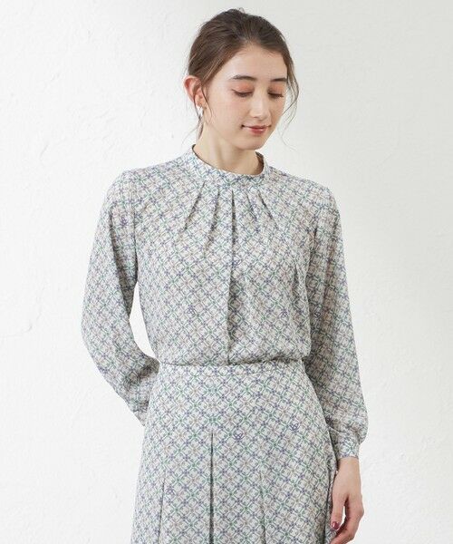 AMACA / アマカ シャツ・ブラウス | 【Anniversary　Piece】【LIBERTY】Ribbon Medallion エアリージョーゼットブラウス | 詳細6