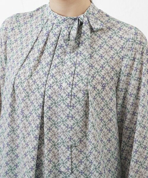 AMACA / アマカ シャツ・ブラウス | 【Anniversary　Piece】【LIBERTY】Ribbon Medallion エアリージョーゼットブラウス | 詳細8