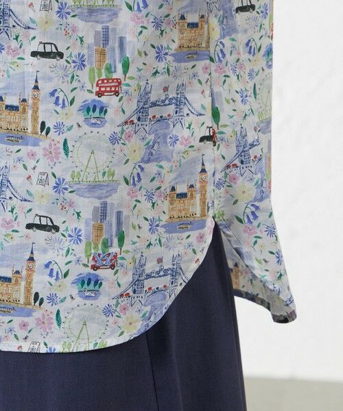 AMACA / アマカ シャツ・ブラウス | 【LIBERTY】Pride And Bloomタナローン　バンドカラーシャツ | 詳細6