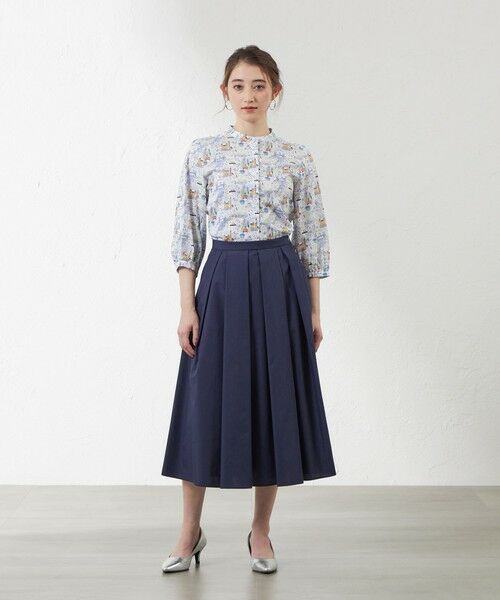 AMACA / アマカ シャツ・ブラウス | 【LIBERTY】Pride And Bloomタナローン　バンドカラーシャツ | 詳細1