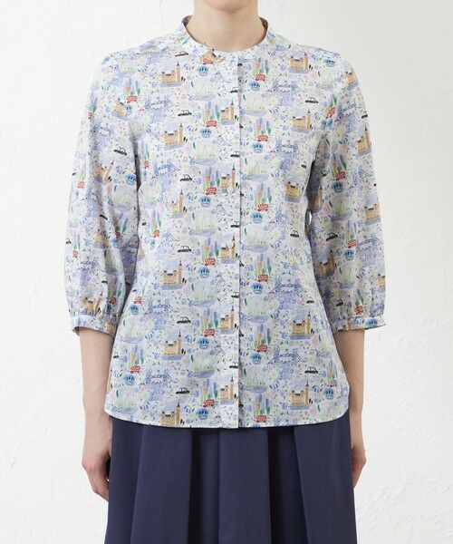 AMACA / アマカ シャツ・ブラウス | 【LIBERTY】Pride And Bloomタナローン　バンドカラーシャツ | 詳細2