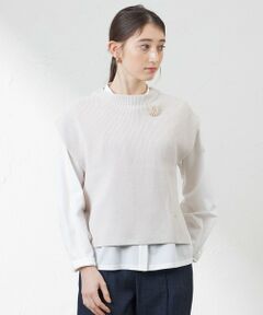 AMACA / アマカ ニット・セーター | コットンコードニットベスト