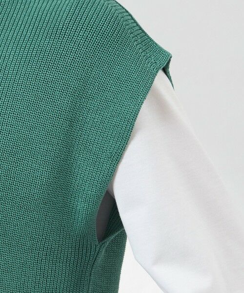 AMACA / アマカ ニット・セーター | コットンコードニットベスト | 詳細7