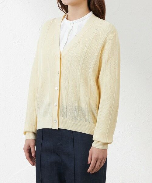 AMACA / アマカ ニット・セーター | ドライコットンコードVネックカーディガン | 詳細4