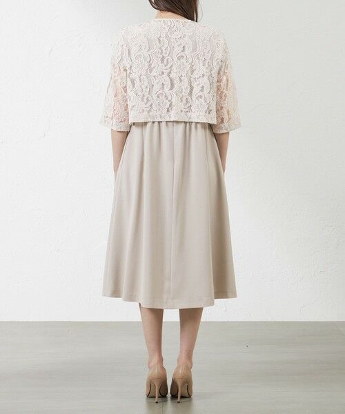 AMACA / アマカ ロング・マキシ丈ワンピース | リネンライクポリエステルワンピース レースボレロセット | 詳細5