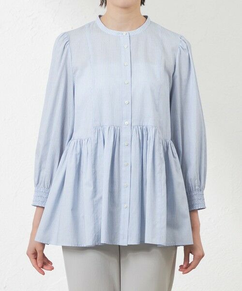 AMACA / アマカ シャツ・ブラウス | 先染めストライプブラウス | 詳細3