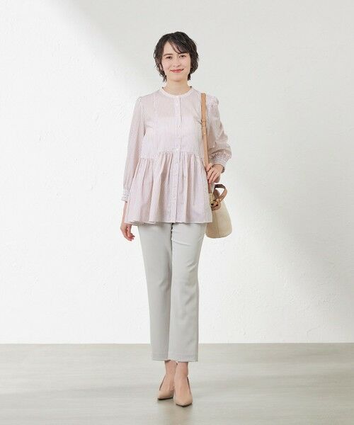 AMACA / アマカ シャツ・ブラウス | 先染めストライプブラウス | 詳細1