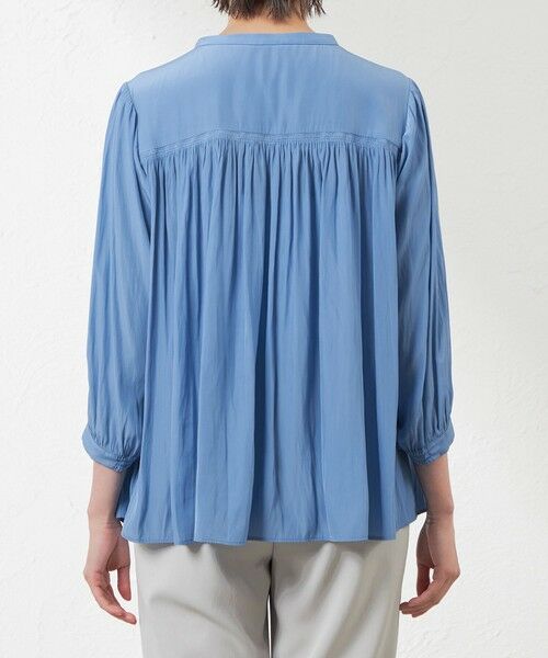 AMACA / アマカ シャツ・ブラウス | 【WEB＆一部店舗限定カラー】割繊デシン　ギャザーブラウス | 詳細4