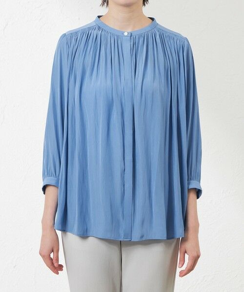 AMACA / アマカ シャツ・ブラウス | 【WEB＆一部店舗限定カラー】割繊デシン　ギャザーブラウス | 詳細2
